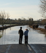 flooded road